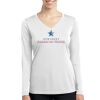 Ladies Long Sleeve PosiCharge ® Competitor™ V Neck Tee Thumbnail